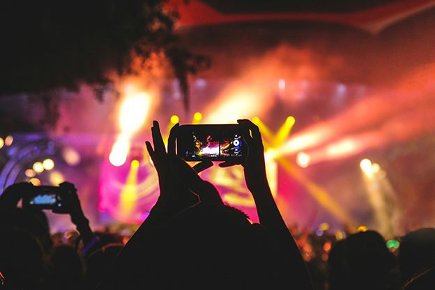 Redes sociales concierto