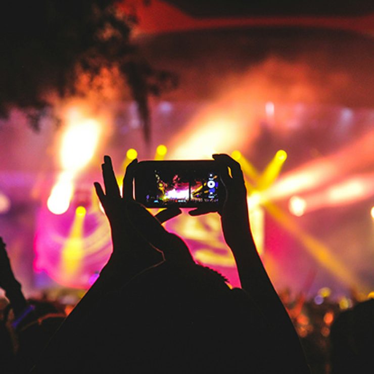 Redes sociales concierto